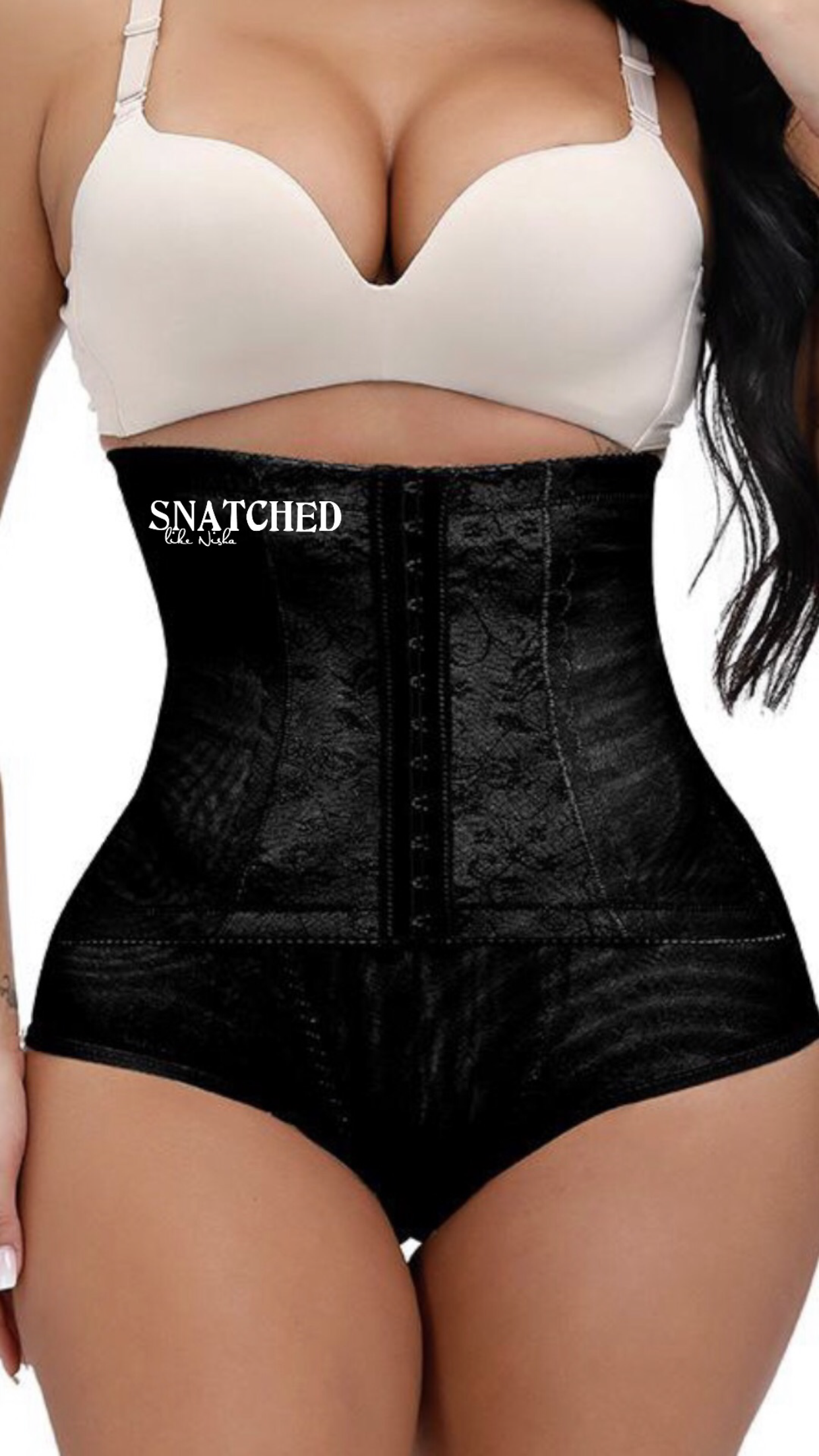 SLN Control Panties with Waist Trainer Black 2X~Large